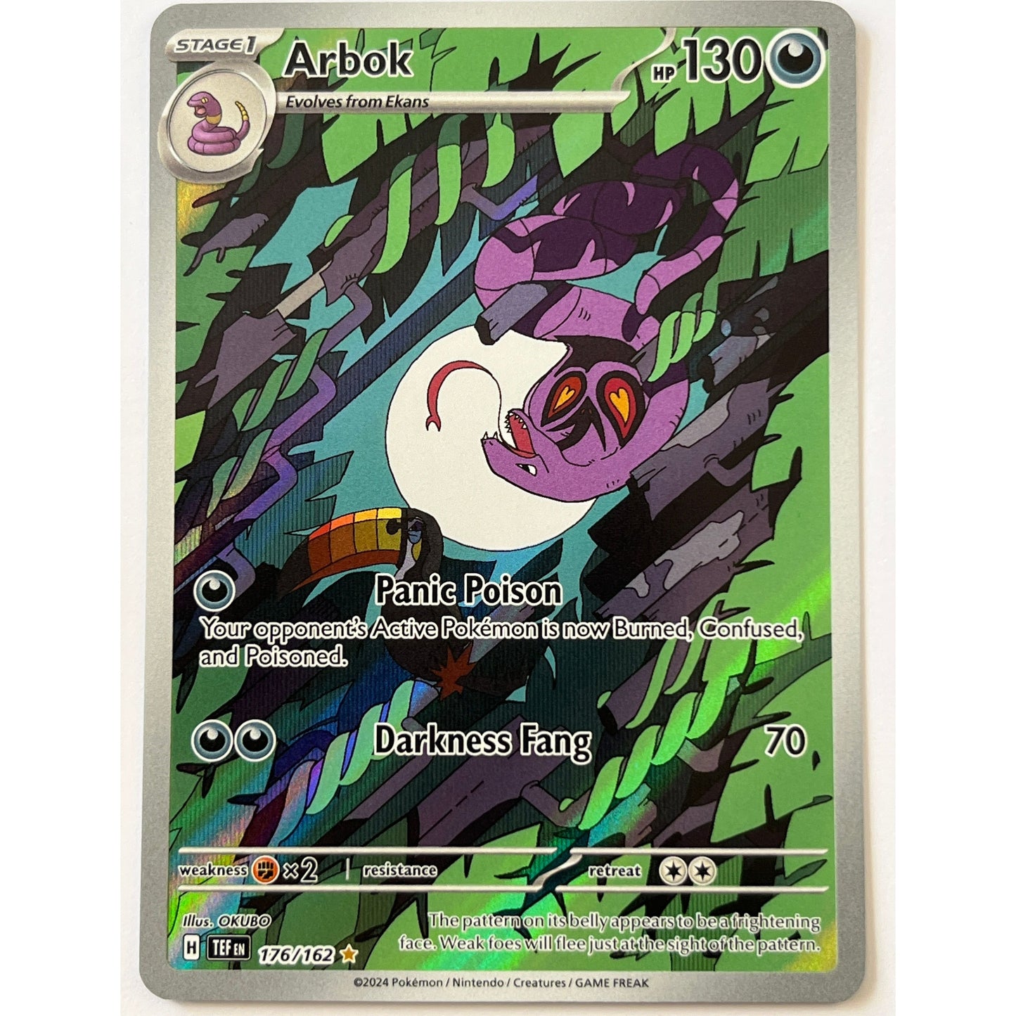 Arbok Holo Illustration Rare 176/162