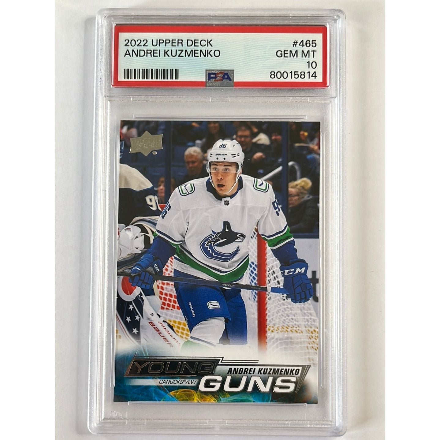 2022-23 Series 1 Andrei Kuzmenko Young Guns PSA 10 GEM MINT