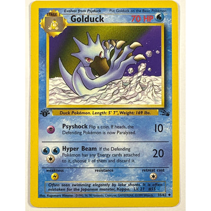 1st Edition Golduck Non Holo Uncommon 35/62