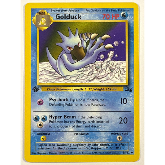 1st Edition Golduck Non Holo Uncommon 35/62
