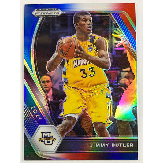 2021 Prizm DP Jimmy Butler Red White Blue Prizm