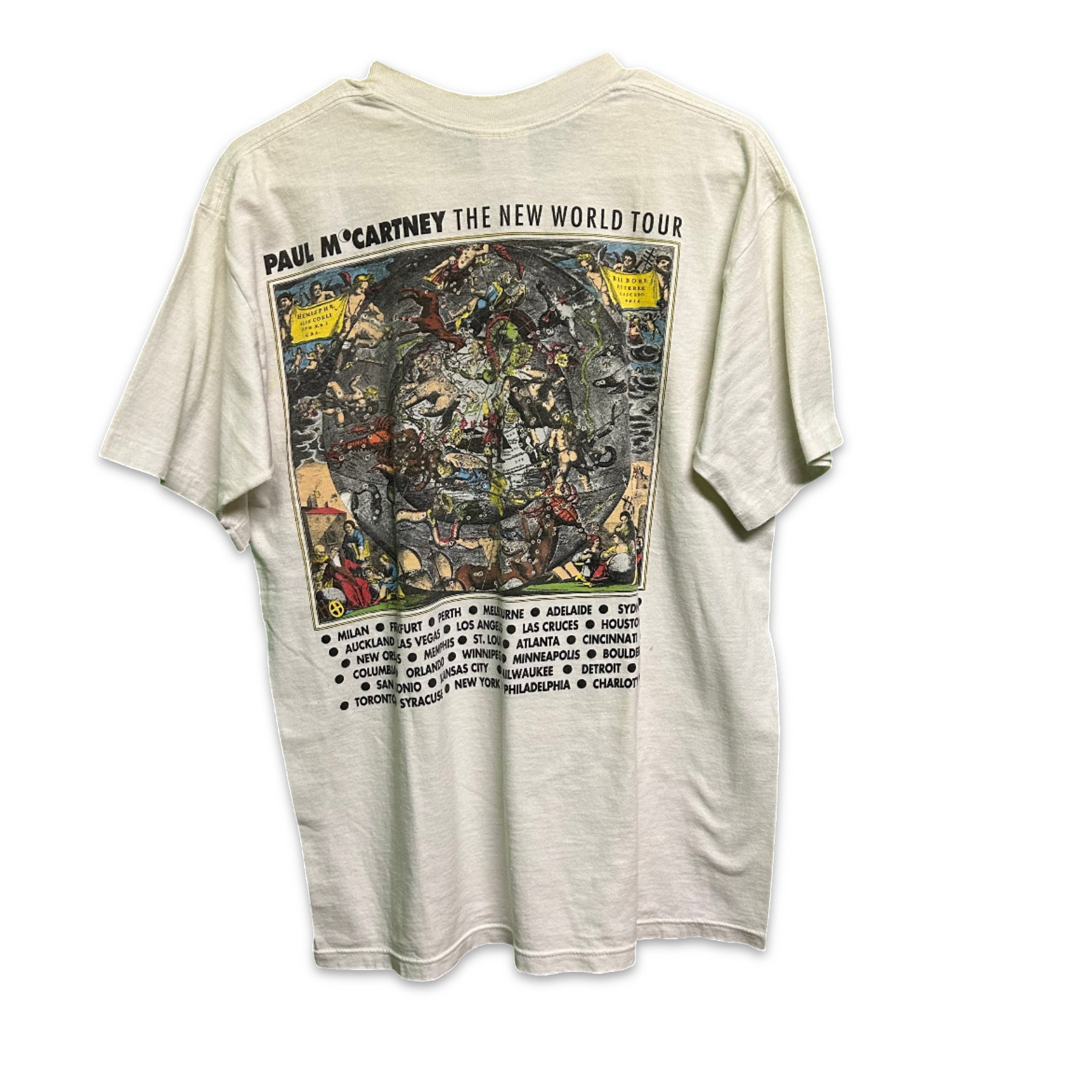 Official Paul McCartney 1993 ‘The New World’ Tour Shirt LG | Local Legends Cards & Collectibles