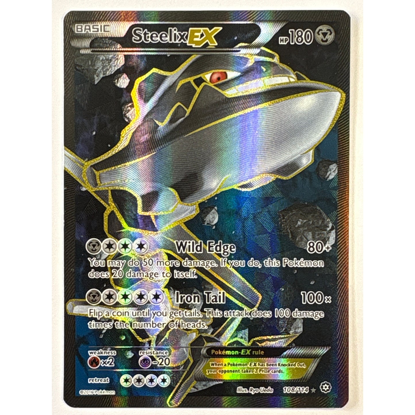 Steelix EX Holo Ultra Rare 108/114