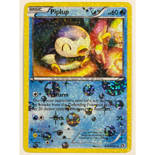 Piplup Reverse Holo Uncommon RC6/RC25