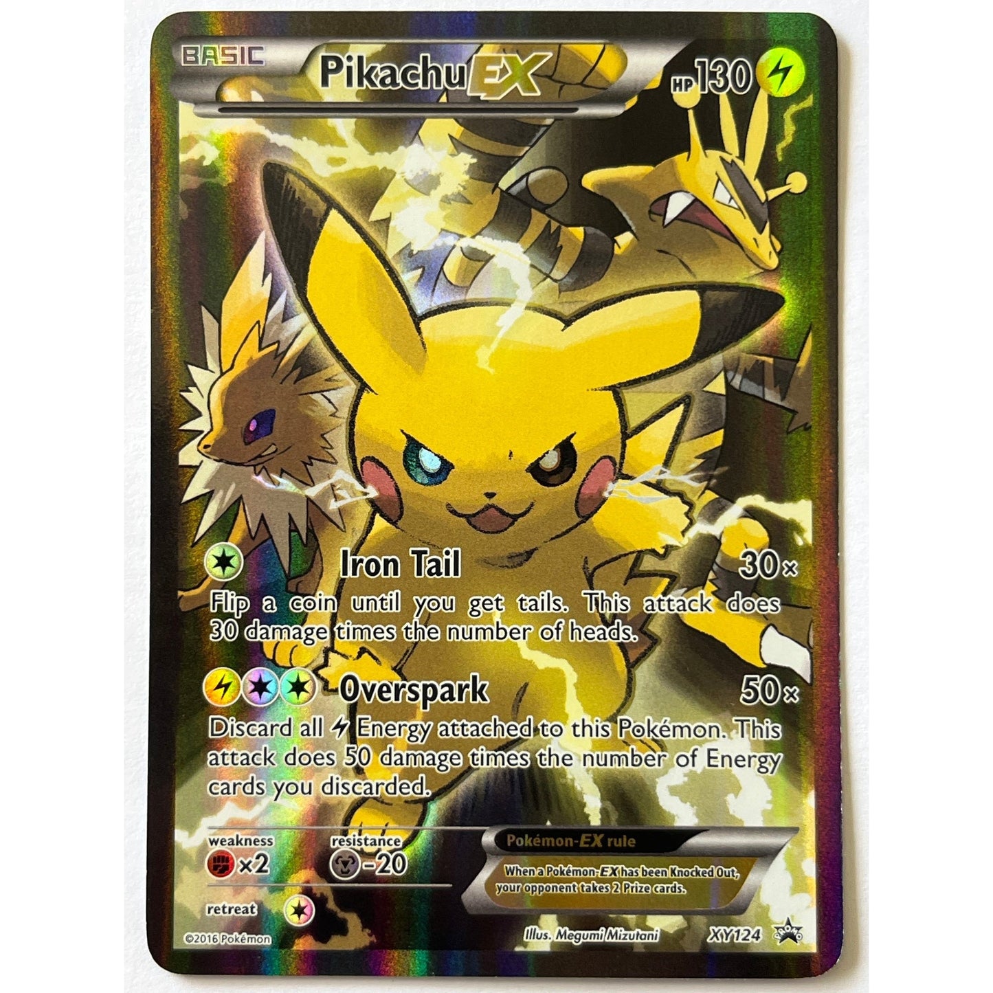 Pikachu EX Holo Black Star Promo XY124