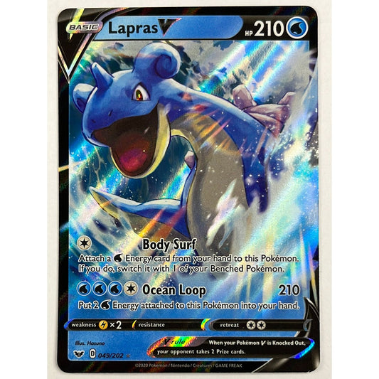 Lapras V Full Art Ultra Rare 49/202