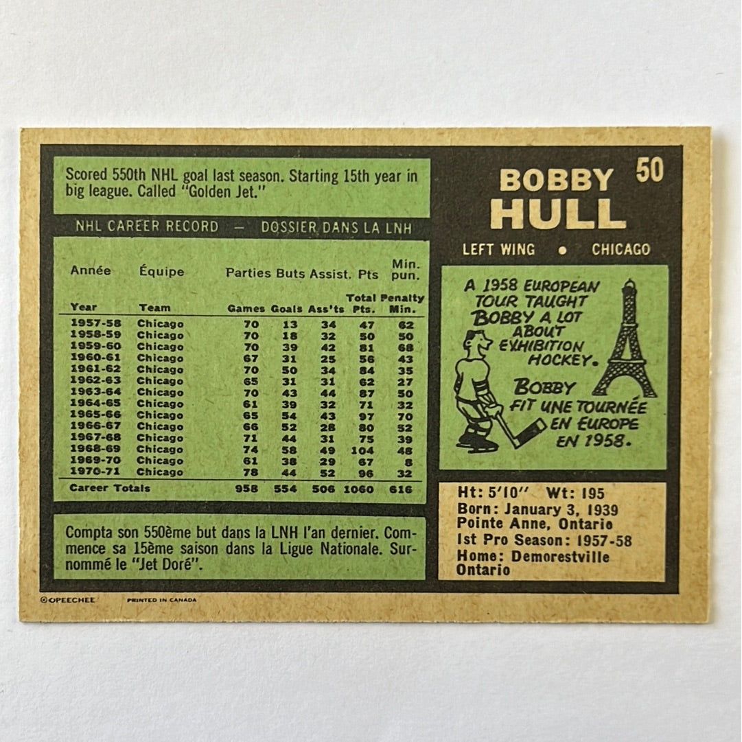 1971-72 O-Pee-Chee Bobby Hull