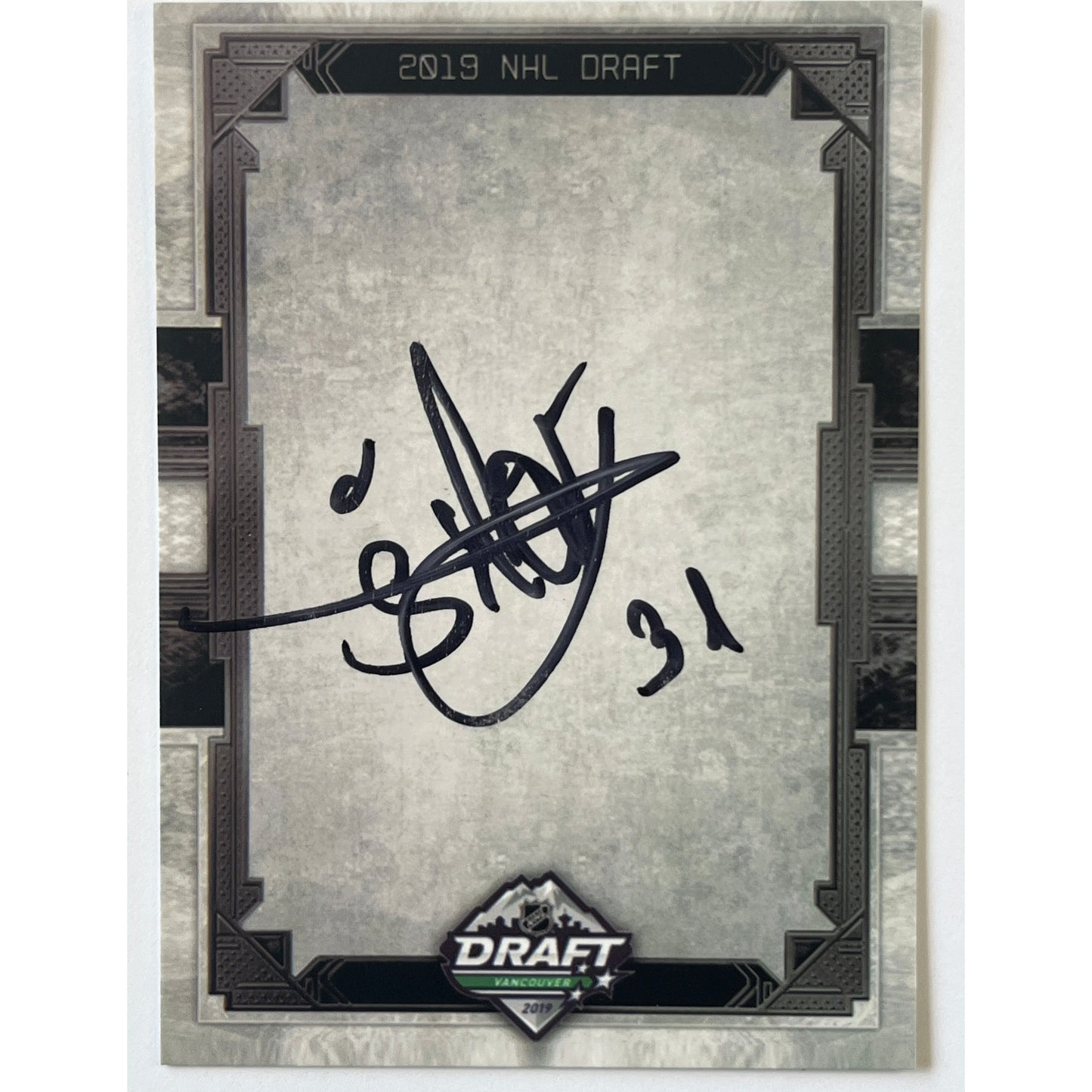 Custom Card Arturs Silovs 2019 NHL Draft Auto