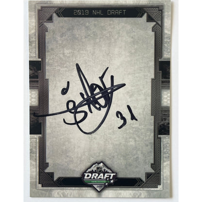 Custom Card Arturs Silovs 2019 NHL Draft Auto