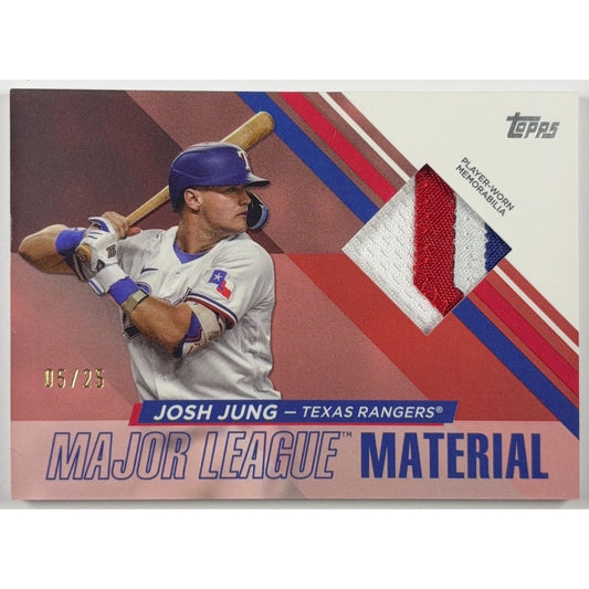 2024 Topps Series 1 Josh Jung Major League Material 05/25