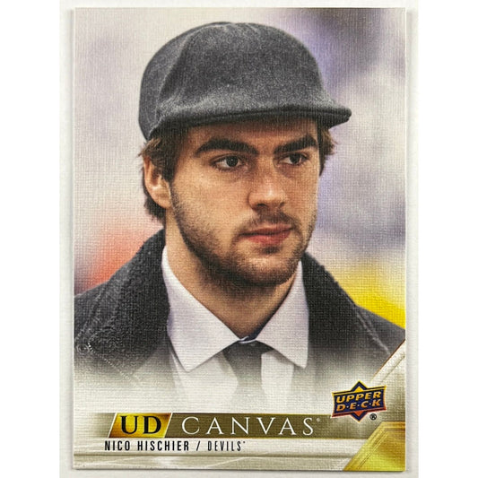 2022-23 Extended Series Nico Hischier UD Canvas Suit Variant