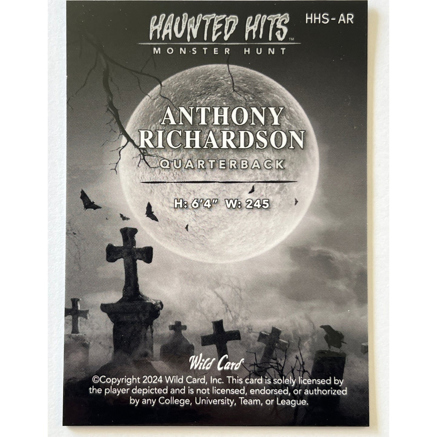 2024 Wild Card Anthony Richardson Haunted Hits 4/5