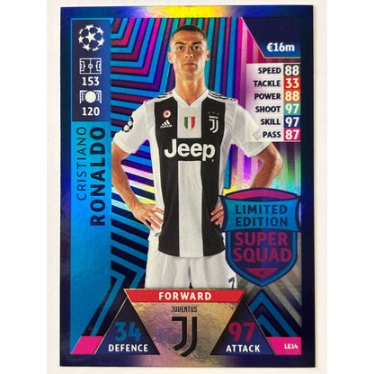 2018-19 Match Attax Cristiano Ronaldo Limited Edition Super Squad