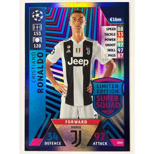 2018-19 Match Attax Cristiano Ronaldo Limited Edition Super Squad