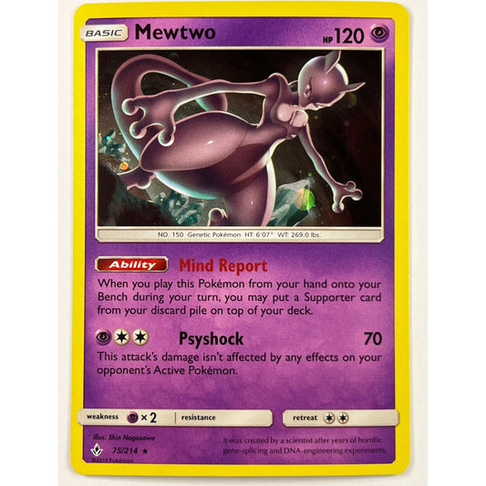 Mewtwo Holo Rare Costco Promo 75/214