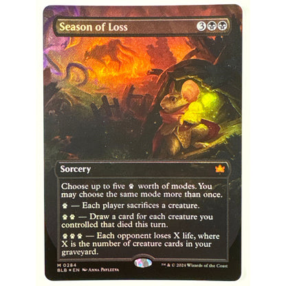 Season of Loss Borderless Foil Mythic 0284