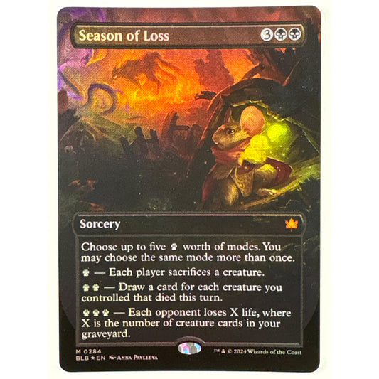 Season of Loss Borderless Foil Mythic 0284