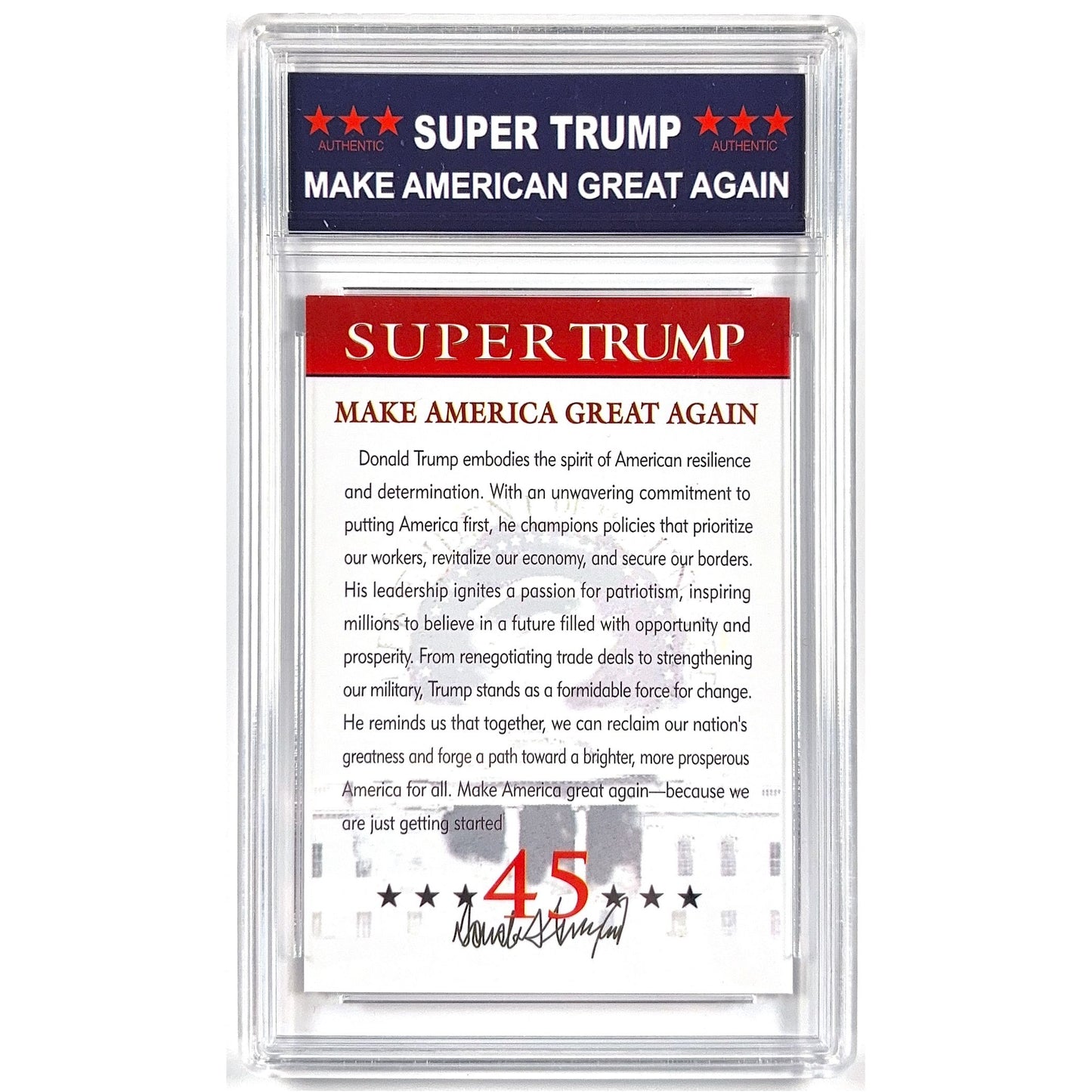 Donald Trump “Super Trump” #3 Limited Run TRUMP 10 | Local Legends Cards & Collectibles