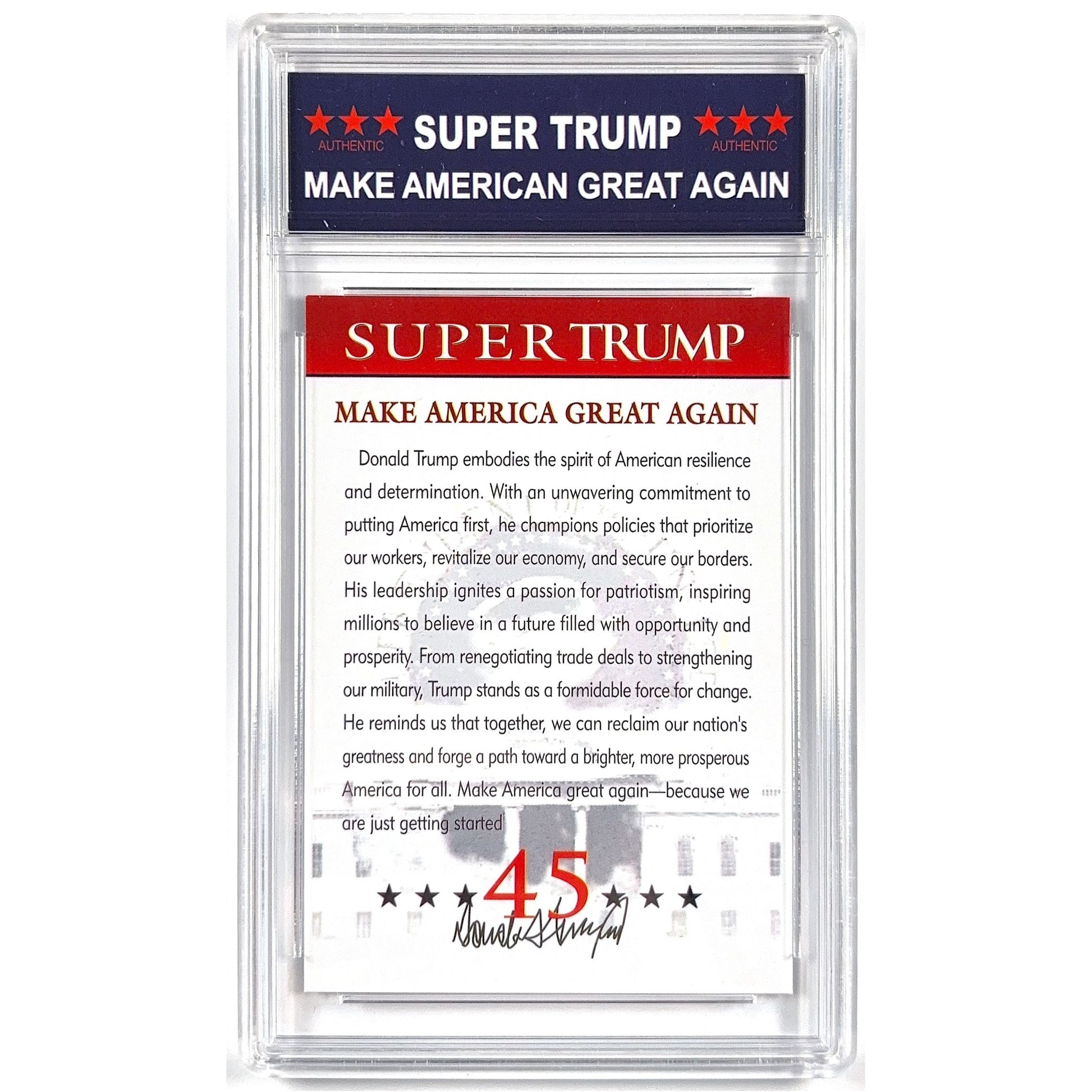 Donald Trump “Super Trump” #3 Limited Run TRUMP 10 | Local Legends Cards & Collectibles