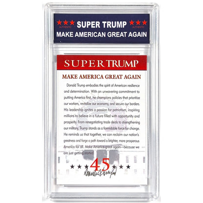 Donald Trump “Super Trump” #3 Limited Run TRUMP 10 | Local Legends Cards & Collectibles