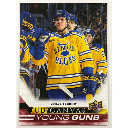 2022-23 Extended Series Nikita Alexandrov Young Guns Canvas