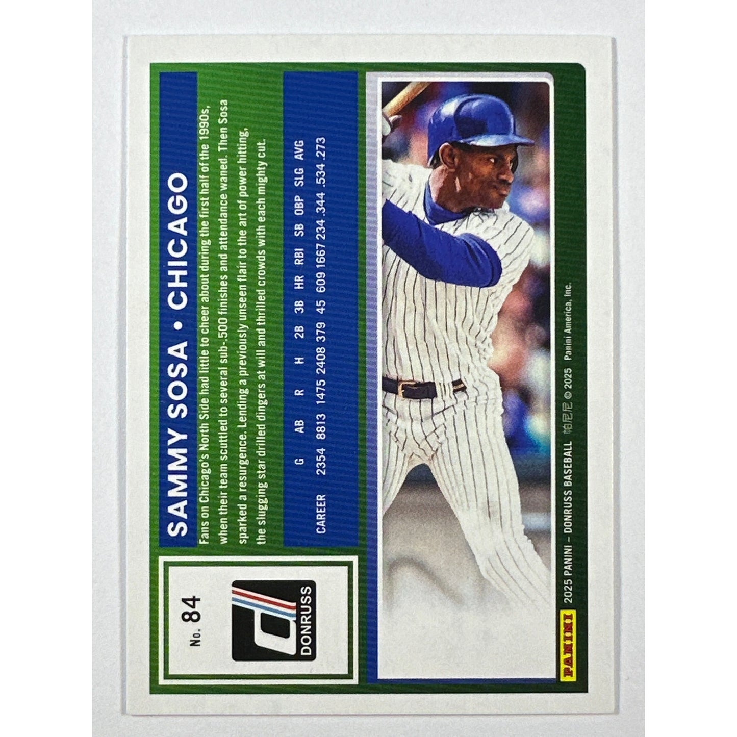2025 Donruss Sammy Sosa 💯 Emoji