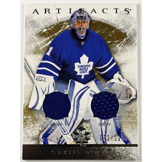 2012-13 Artifacts Curtis Joseph Silver Dual Jersey Relic /125