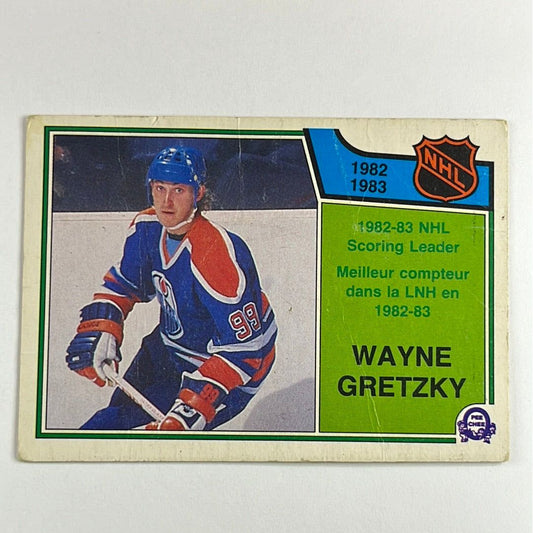 1883-84 O-Pee-Chee Wayne Gretzky Scoring Leaders