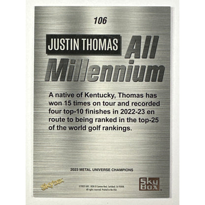 2023 Metal Universe Justin Thomas All Millennium