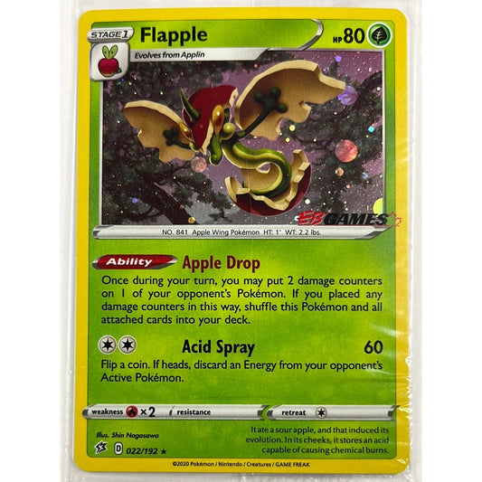 Flapple Holo Rare 022/192 EB Games Sealed Promo
