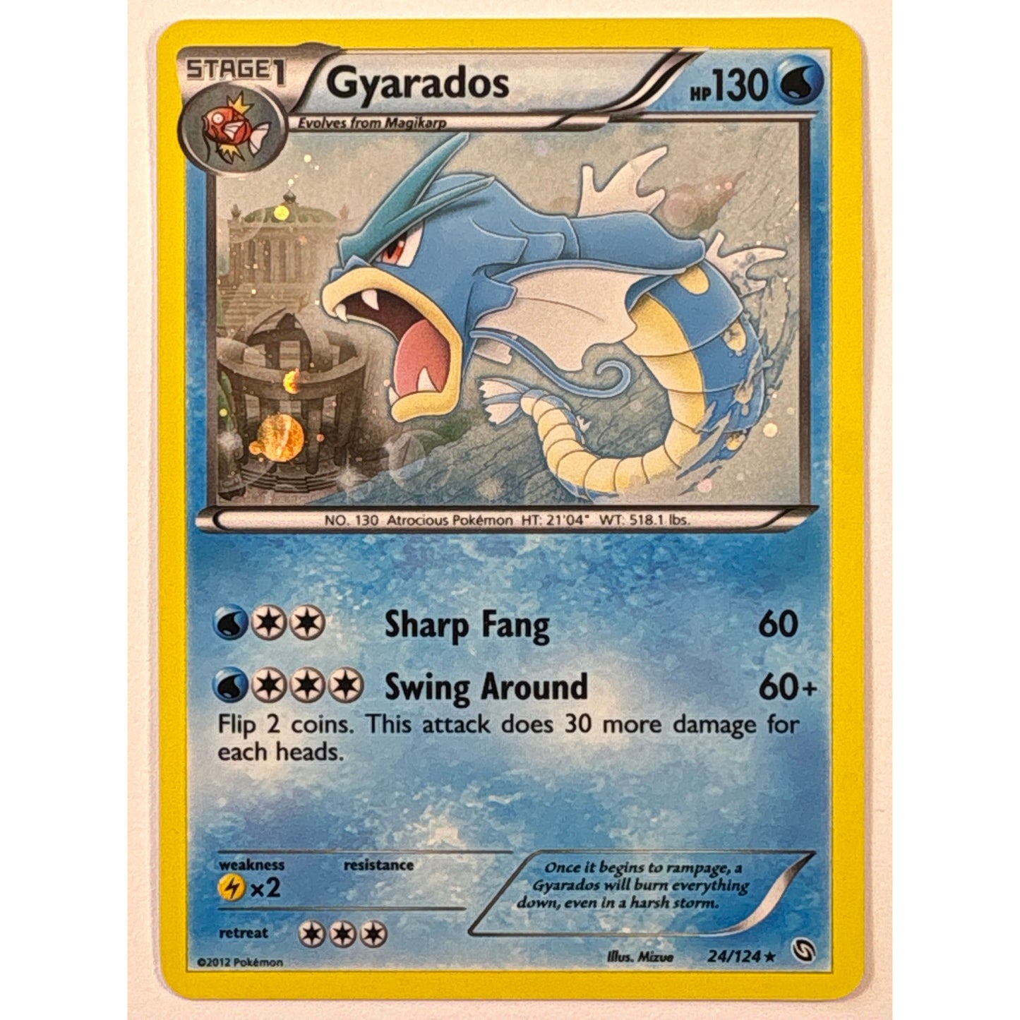 Gyarados Holo Rare 24/124