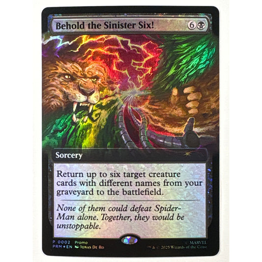 Behold the Sinister Six! Foil Promo 0002 | Local Legends Cards & Collectibles