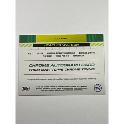 2024 Topps Chrome Heather Watson Autograph