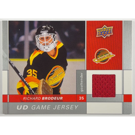 2009-10 Series 1 Richard Brodeur UD Game Jersey