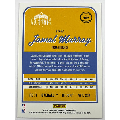 2016-17 Donruss Jamal Murray Winter RC