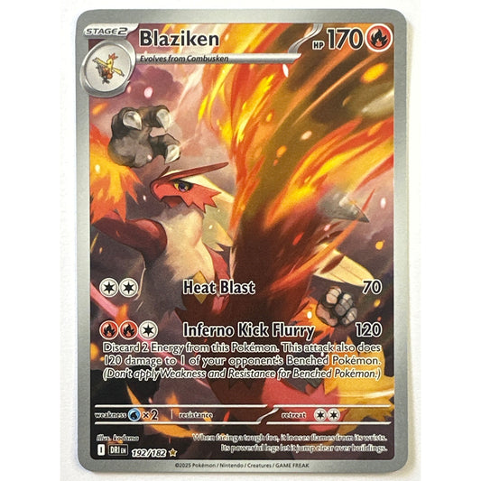 Blaziken Holo Illustration Rare 192/182