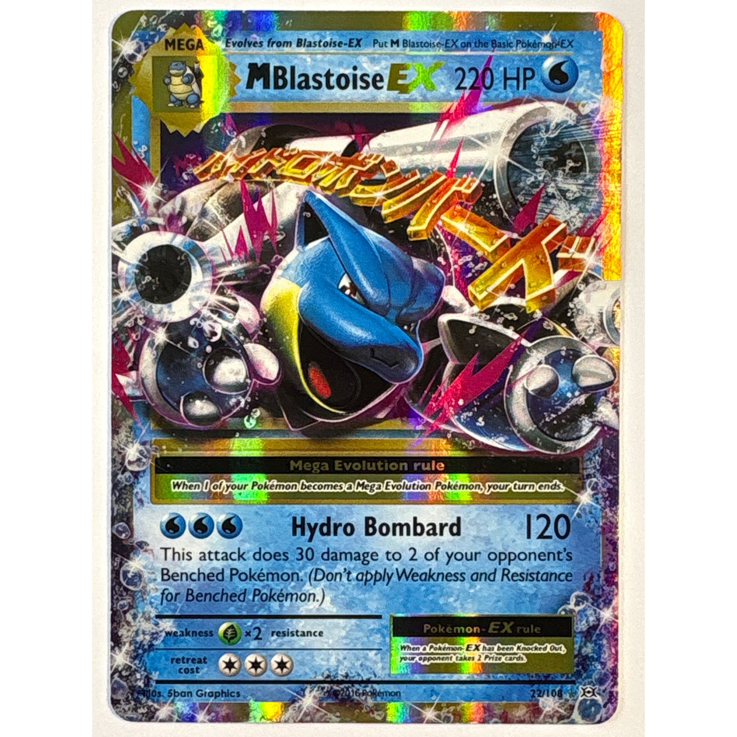 M Blastoise EX Holo Ultra Rare 22/108 | Local Legends Cards & Collectibles