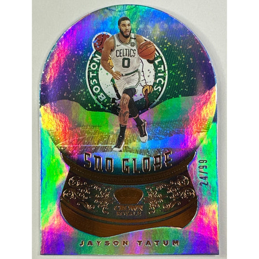 2020-21 Crown Royale Jayson Tatum Sno Globe Die Cut Holo 24/99