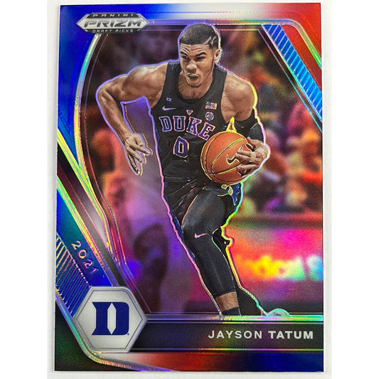 2021 Prizm DP Jayson Tatum Red White Blue Holo Prizm