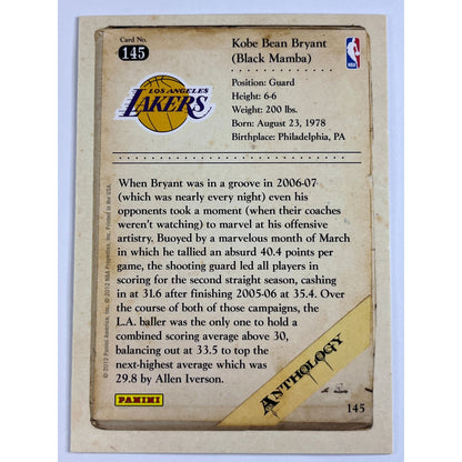 2012 Panini Anthology Kobe Bryant #145