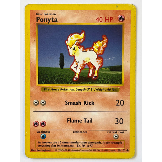 Shadowless Ponyta Non Holo Common 60/102