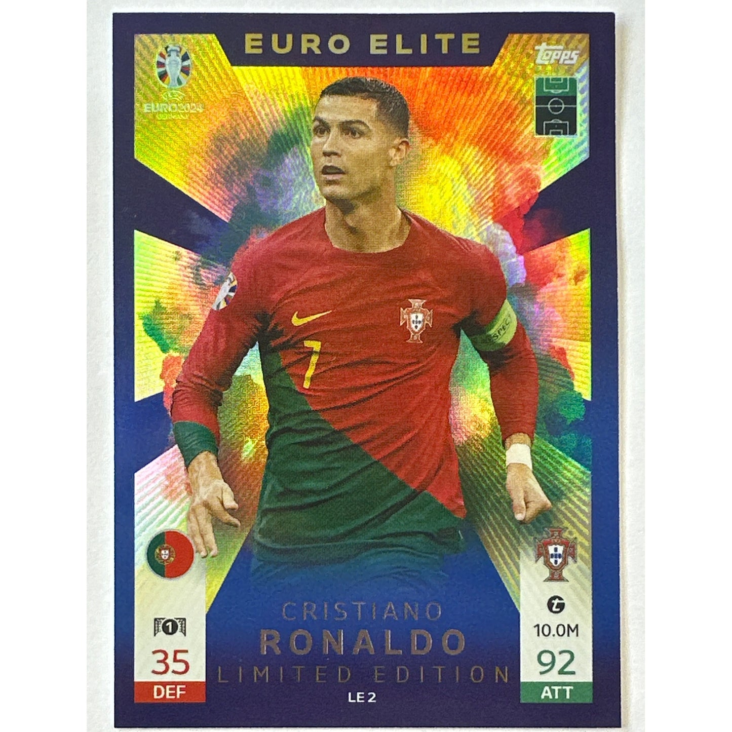 2024 Topps Match Attax Cristiano Ronaldo Euro Elite Refractor