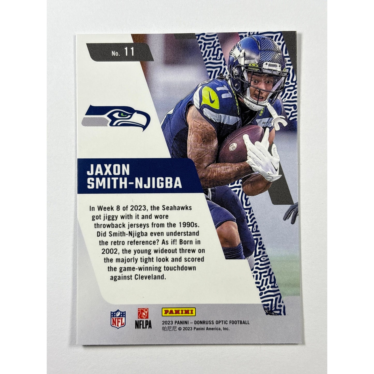 2023 Donruss Optic Jaxon Smith-Njigba Primary Colors RC