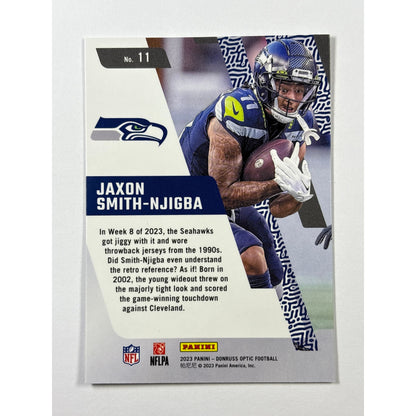 2023 Donruss Optic Jaxon Smith-Njigba Primary Colors RC