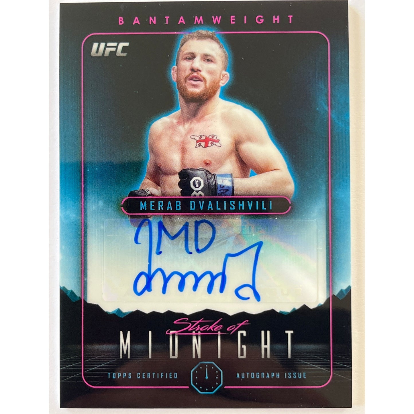 2024 Topps Midnight Merab Dvalishvili Stroke Of Midnight Autograph