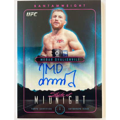2024 Topps Midnight Merab Dvalishvili Stroke Of Midnight Autograph