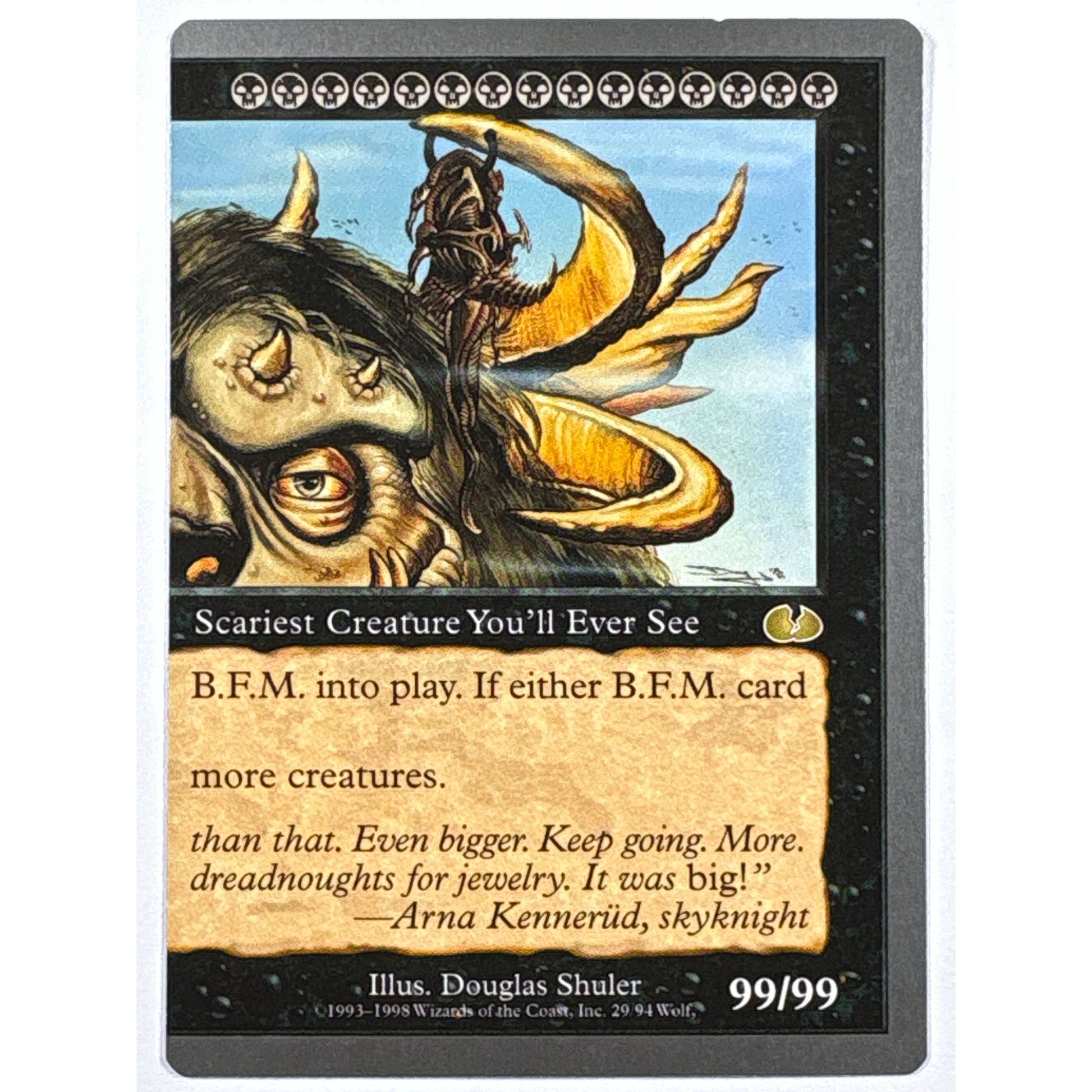 1998 Unglued B.F.M. (Big Furry Monster) Right Non-Foil 29/94 | Local Legends Cards & Collectibles