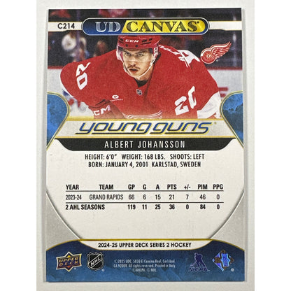 2024-25 Series 2 Albert Johansson UD Canvas Young Guns