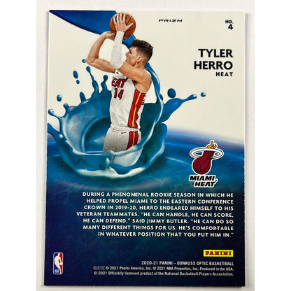 2020-21 Optic Tyler Herro SPLASH! Purple Holo Prizm