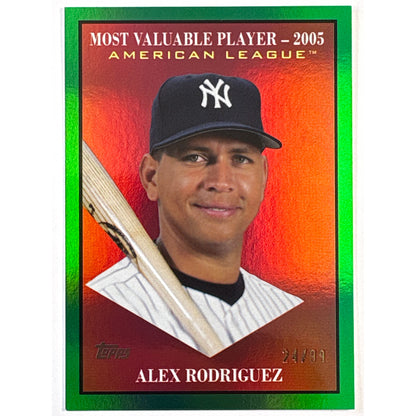 2025 Topps Alex Rodriguez Green Refractor /99 | Local Legends Cards & Collectibles